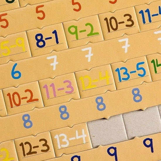 Puzzel Wiskunde: Aftrekken 81 Stukken