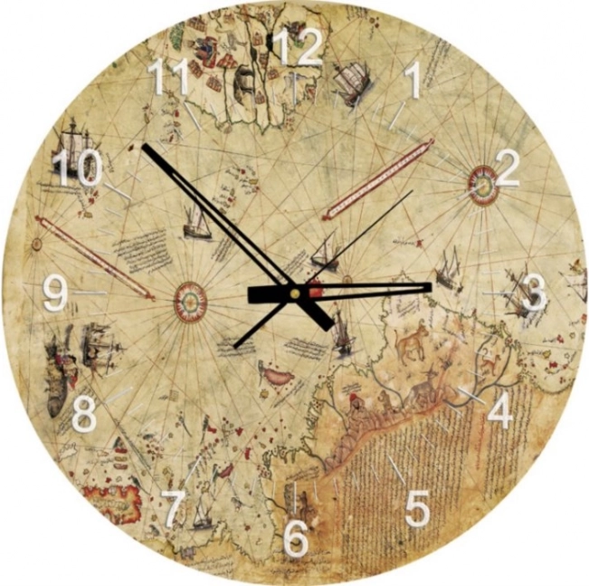 Puzzelklok Kapitein Reise kaart 570 stukjes