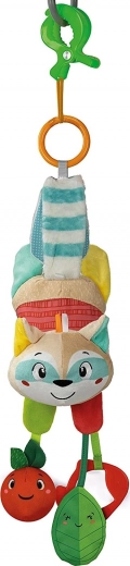 Pluchen wasbeer met clip om op te hangen BABY CLEMENTONI