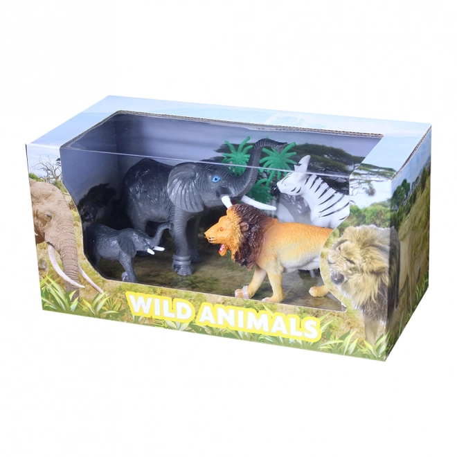 Wilde dieren in een doos