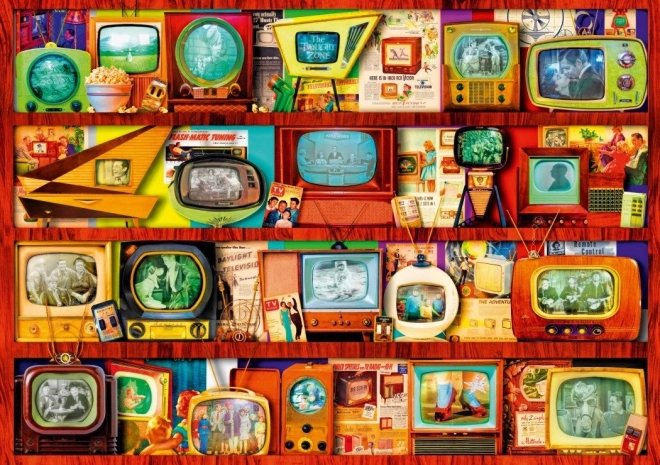 Puzzel Gouden Tijdperk van de Televisie 1000 stukjes
