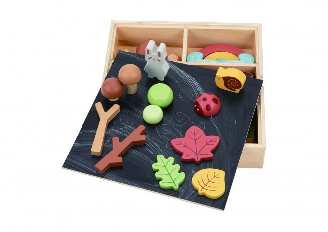 Bosset met houten blokken Tooky Toy