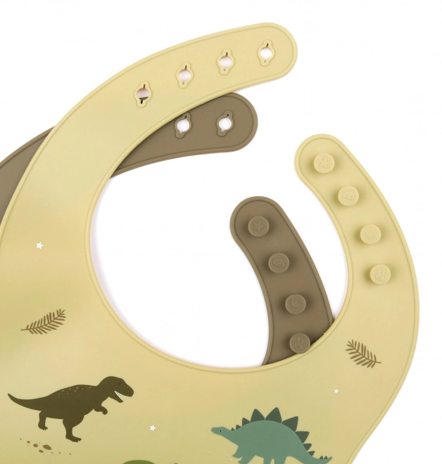 Siliconen baby slabben met vlinderontwerp – Dinosaurussen