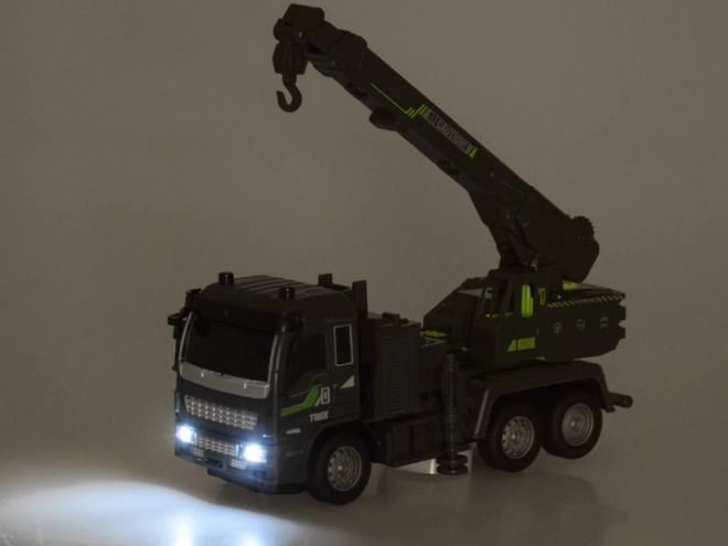 Bouwkraanwagen met LED-verlichting