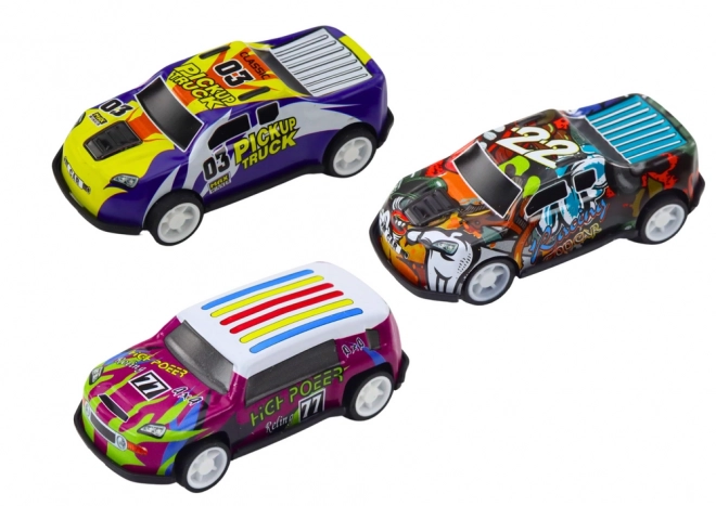 Set van autootjes met verkeersborden 25 stuks