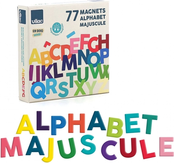 Vilac Houten Magnetische Alfabet Hoofdletters