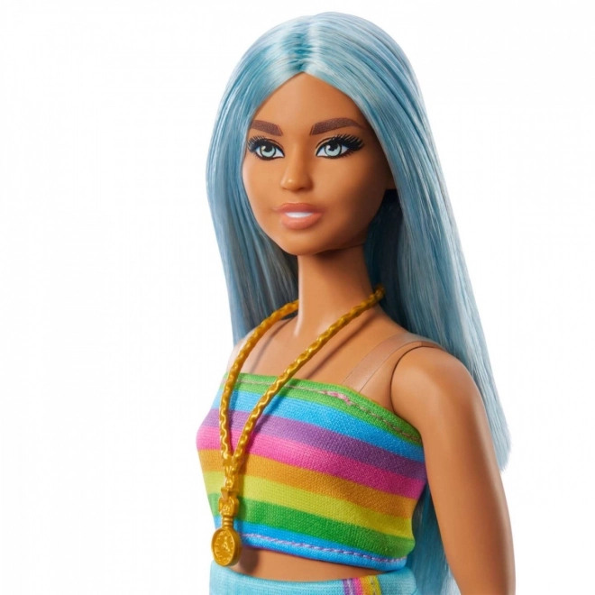 Barbie Fashionistas lang blauw haar