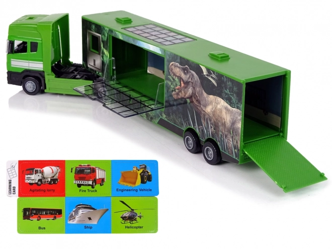 Grote dinosaurus transporter Auto Metaal