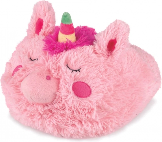 Cozy Noxxiez warme pluche pantoffel eenhoorn