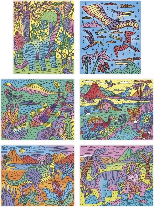 JANOD Maxi kleurplaten Dinosaurussen