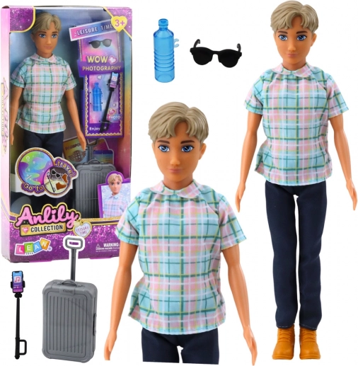 Anlily jongenspop met reisaccessoires