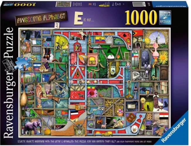 Ravensburger puzzel Geweldige Alfabet E & F 1000 stukjes
