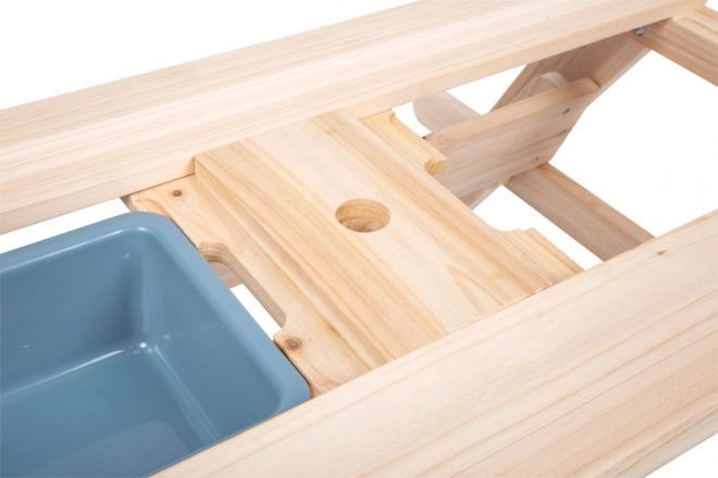 Kinder houten speeltafel 2 in 1 met bakken