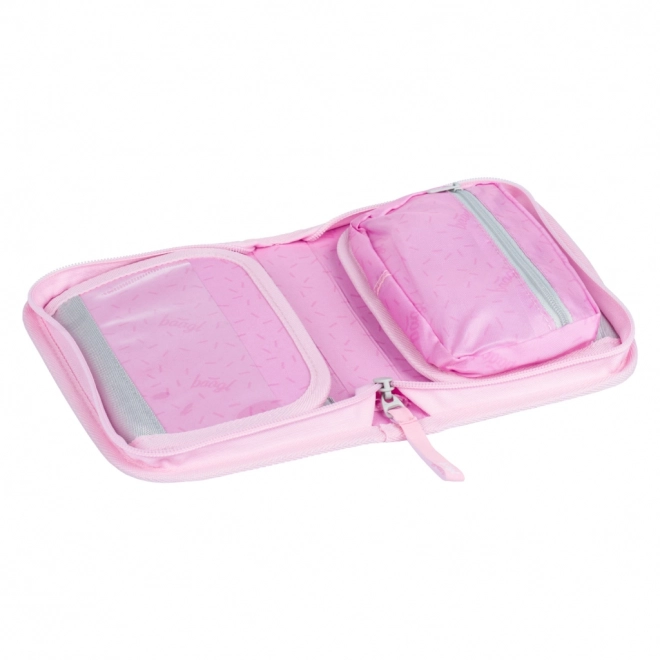 BAAGL School etui klassiek twee flappen Regenboog Eenhoorn