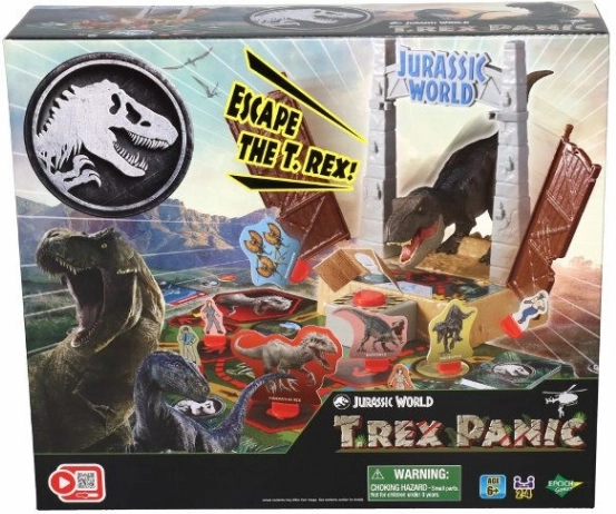 Jurassic World T‑Rex Panic – actievol familiespel