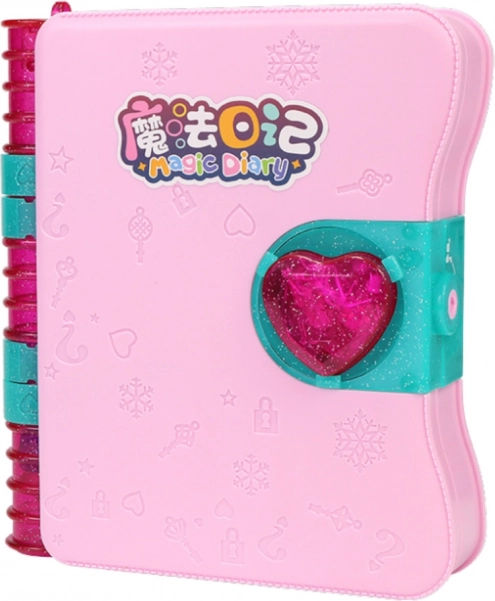 Geheim dagboek met slot roze