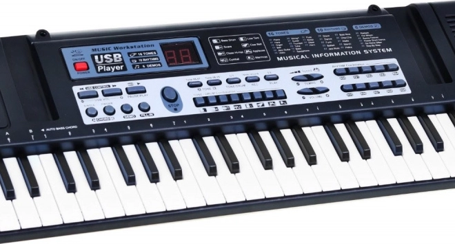 Kinderkeyboard met lessen, 61 toetsen, microfoon en USB-opname