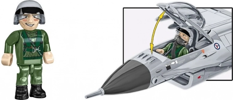 Gedetailleerde bewapening en functionele cockpit