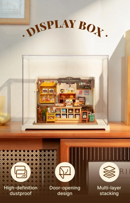 RoboTime display voor miniatuurhuisjes
