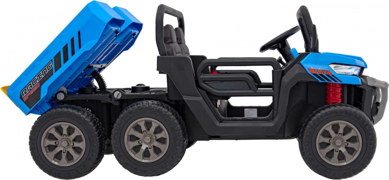 Elektrisch kipbare laadbak met te openen achterklep