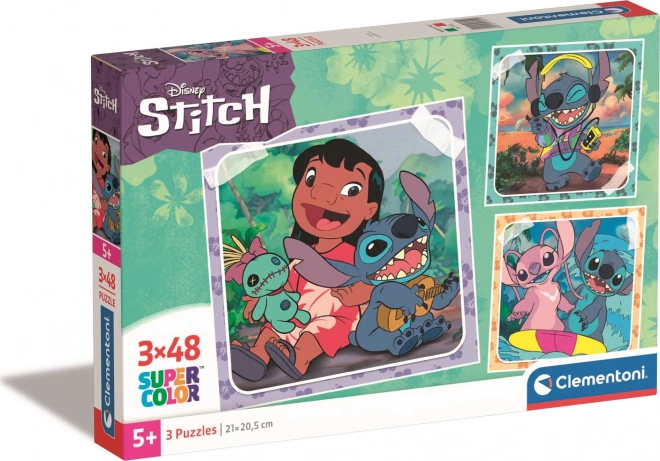 CLEMENTONI Puzzel Stitch 3x48 stukjes