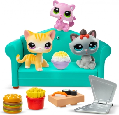 Littlest Pet Shop Set Dinertje met 3 Figuren