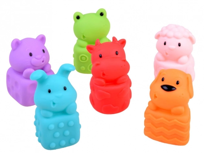 Rubberen badspeeltjes dieren
