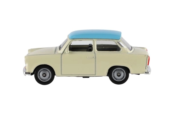 Auto Welly Trabant 1:60 metaal 7cm vrij rollend in doosje