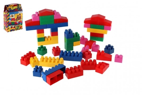 Bouwset LORI 3 plastic 50 stuks in doos 19x28x10cm