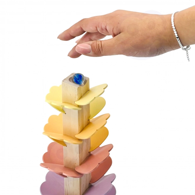 Houten spiraaltoren Tooky Toy voor kinderen