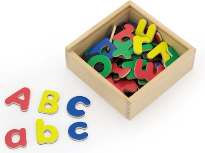 VIGA houten magnetische letters voor het leren schrijven