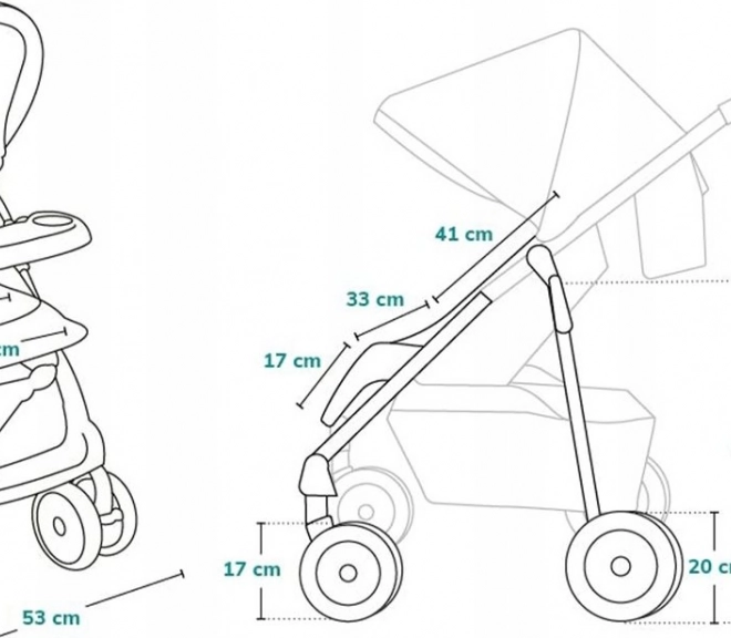 Sportieve kinderwagen Emma Plus Beige Latte