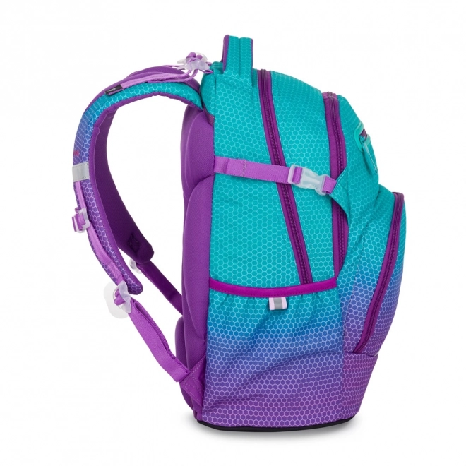 Schoolrugzak OXY Ombre blauw-roze