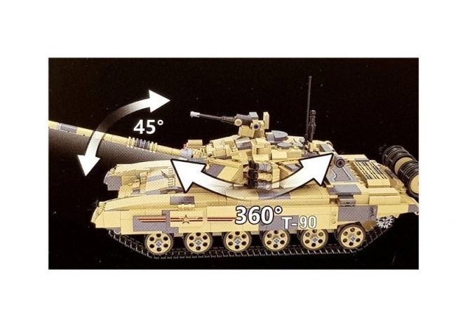 Bouwpakket Tank T-90 van 1722 stukken