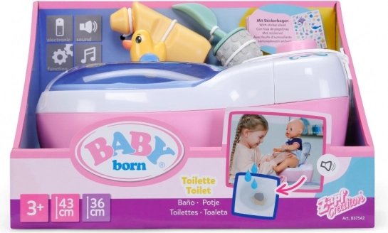 BABY born interactieve kindertoilet met geluiden en watersurprise