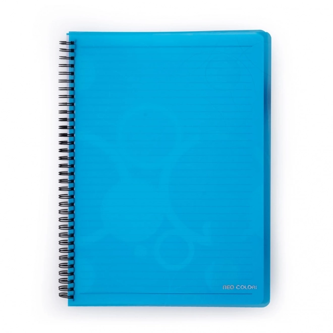 Ringblok A5 met dubbele spiraal - blauw