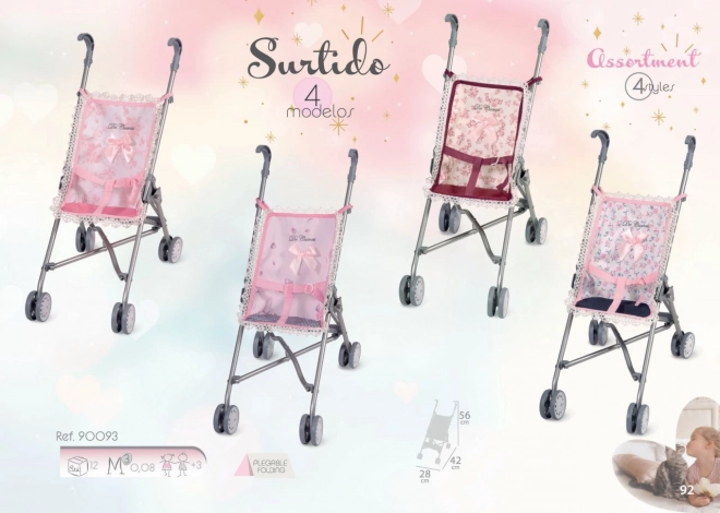 DeCuevas 90093 Opvouwbare poppenwagen golfstok Daniela - 56 cm