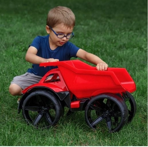 Maximus rode kiepwagen