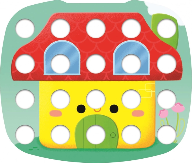 Kleurrijke kinder mozaïek plastic in doos 40x27x6cm 12m+
