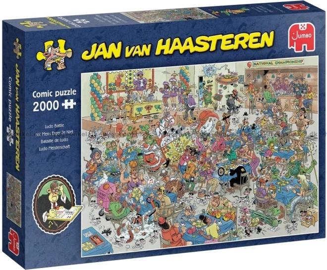 Puzzel JUMBO Mens-erger-je-niet gevecht 2000 stukjes