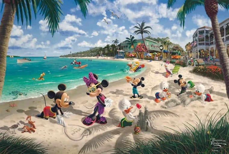 Puzzel Mickey en Minnie: In Florida 200 stukjes