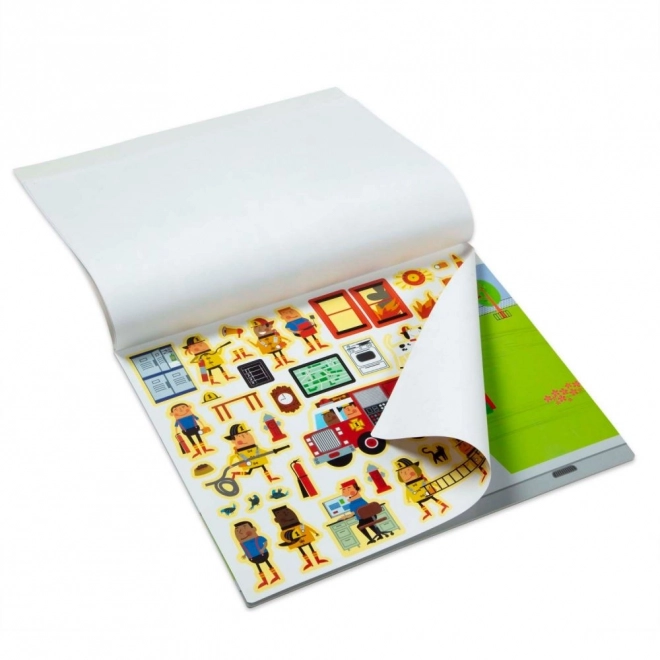 Hernieuwbare stickers Stad