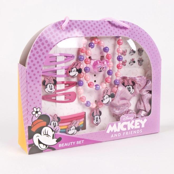 Set van sieraden en haaraccessoires in Minnie handtas
