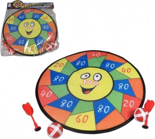 Dartbord met pijltjes en balletjes - 36 cm