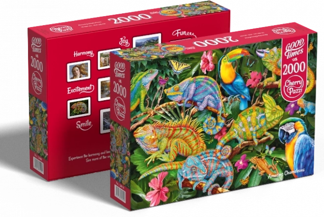 Puzzel Geweldige Kameleons 2000 stukjes