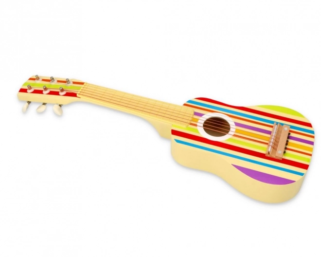 Regenboog houten gitaar voor kinderen
