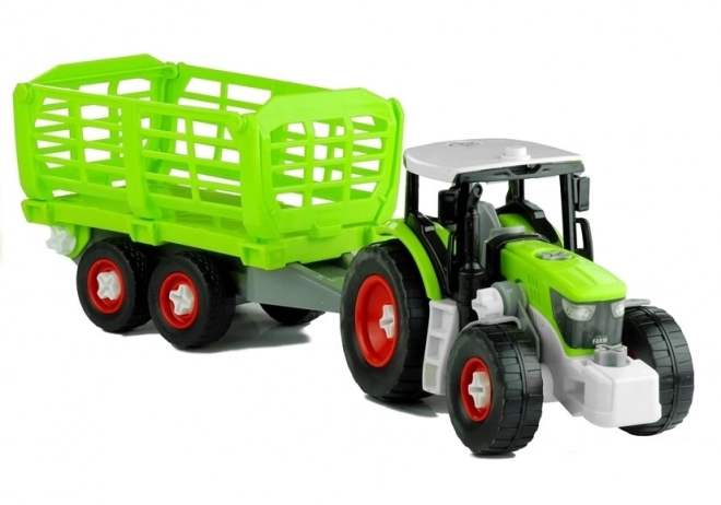 Demontabele tractor met aanhanger 43 cm