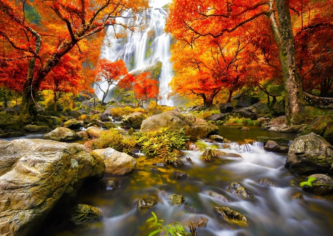 Puzzel Herfstwaterval 1000 stukjes ENJOY