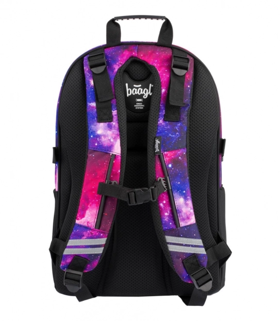 BAAGL 3 SET Skate Galaxy: rugzak, etui, zak
