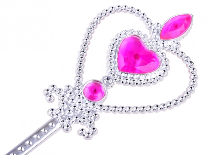 Prinsessen kostuumset met kroon en vlechten – Roze